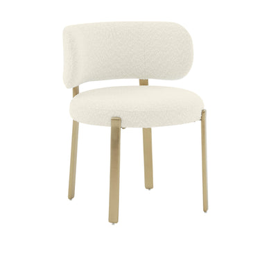 TOV Margaret Performance Boucle Dining Chair Cream