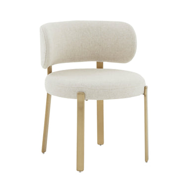 TOV Margaret Cream Performance Linen Dining Chair Cream