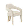 TOV Corralis Performance Boucle Dining Chair Cream