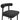 TOV Spara Performance Boucle Side Chair, Black option, image 6