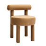 TOV Carmel Performance Velvet Dining Chair Cognac