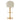 TOV Venus Cream Performance Vegan Leather and Gold Adjustable Swivel Stool