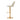 TOV Venus Cream Performance Vegan Leather and Gold Adjustable Swivel Stool