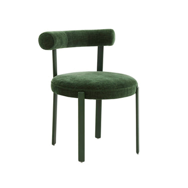 TOV Margaret Performance Chenille Bolster Back Dining Chair Green - ON FINAL SALE