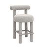 TOV Carmel Black & White Performance Boucle Counter Stool, image 1