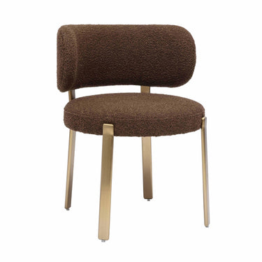 TOV Margaret Performance Boucle Dining Chair Brown