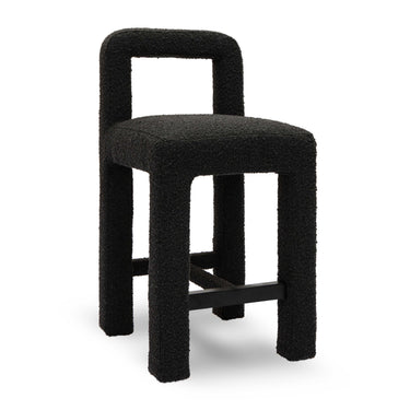 TOV Hazel Performance Boucle Counter Stool Black
