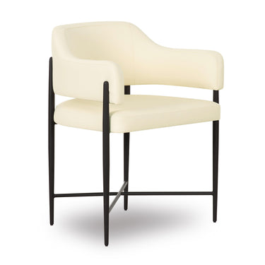 TOV Sezanne Contract-Grade Vegan Leather Dining Chair Cream