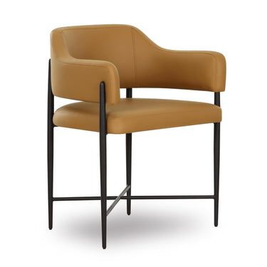 TOV Sezanne Contract-Grade Vegan Leather Dining Chair Tan