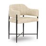 TOV Sezanne Taupe Textured Performance Boucle Dining Chair Taupe
