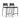TOV Gale Performance Vegan Leather Stackable Stool - Set of 2 Black