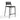 TOV Gale Performance Vegan Leather Stackable Stool - Set of 2 Black