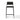 TOV Gale Performance Vegan Leather Stackable Stool - Set of 2 Black