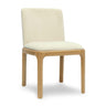 TOV Rebecca Performance Velvet Dining Chair Cream