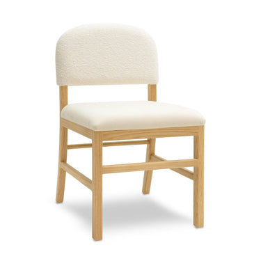 TOV Calla Performance Velvet Dining Chair Cream