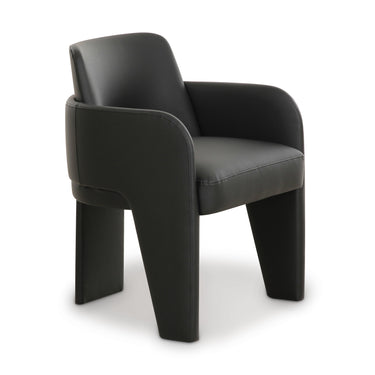 TOV Leo Performance Vegan Leather Dining Chair Black