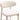 TOV Zinea Performance Textured Velvet Dining Chair Cream