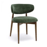 TOV Zinea Performance Textured Velvet Dining Chair Forest Green