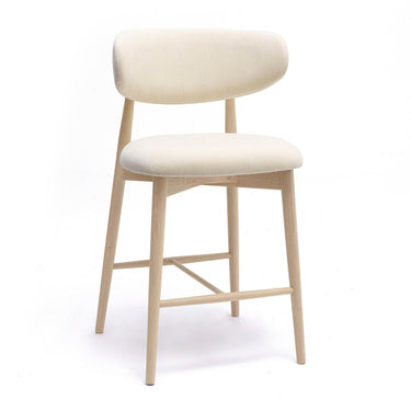 TOV Zinea Performance Textured Velvet Counter Stool, Cream option, image 1