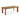 TOV Oani 83" Walnut and Glass Rectangular Dining Table Natural