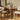 TOV Oani 83" Walnut and Glass Rectangular Dining Table Natural