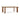 TOV Oani 83" Walnut and Glass Rectangular Dining Table Natural