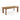 TOV Oani 83" Walnut and Glass Rectangular Dining Table Natural