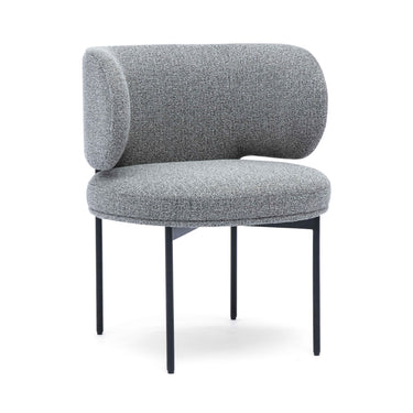 TOV Maureen Speckled Grey Performance Boucle Dining Chair Grey