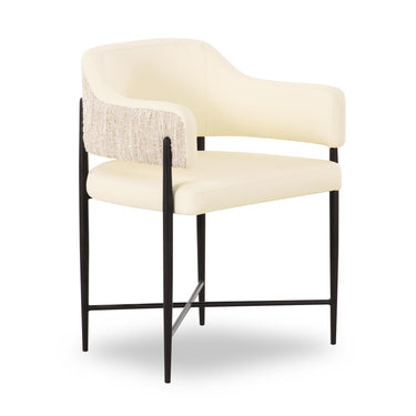 TOV Sezanne 2-Tone Performance Vegan Leather Dining Chair Cream