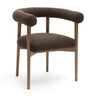 TOV Spara Performance Boucle Dining Chair Chocolate Brown
