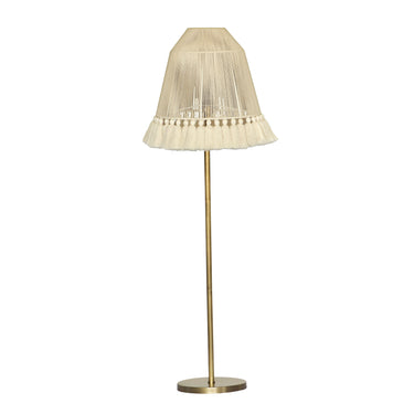 TOV June White Floor Lamp Gold, White Tall