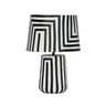 TOV Minori Black Striped Papier Mache Table Lamp, image 1