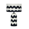 TOV Tropea Black Waves Papier Mache Table Lamp, image 1
