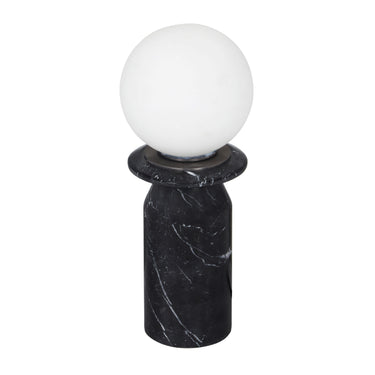 TOV Globe Marble Lamp, Black option, image 1