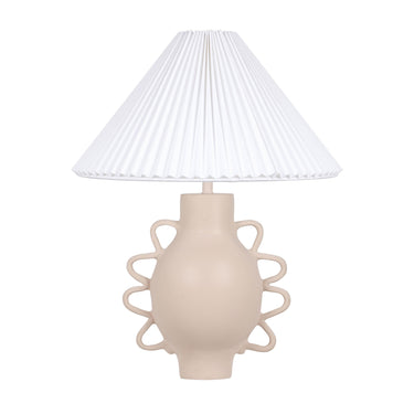 TOV Hazza Pleated Table Lamp Cream