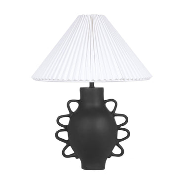 TOV Hazza Pleated Table Lamp Black