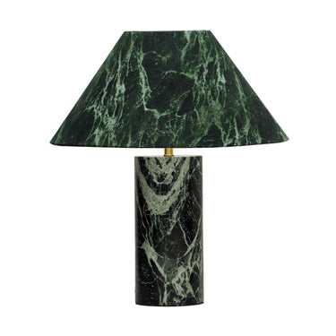 TOV Mable Marble Print Table Lamp Green