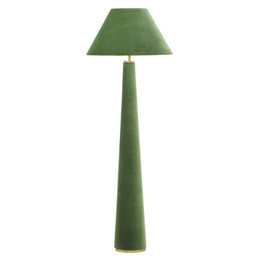TOV Graham Velvet Floor Lamp Green