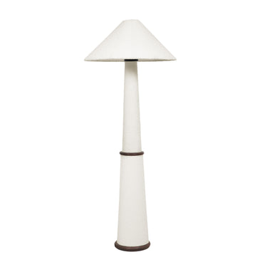 TOV Faith White Boucle Floor Lamp White