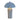 TOV Maiori Striped Papier Mache Table Lamp, Blue Stripes option, image 2