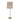 TOV Tutu Cream Cotton Tasseled Floor Lamp Gold, Natural