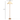 TOV Keria Natural Vegan Leather and Raffia Contract-Grade Floor Lamp Brown, Natural