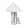 TOV Geo Angled Chrome Table Lamp Chrome