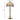 TOV Buchanan Jute Fringed Scalloped Table Lamp Brass, Natural, Pink