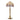 TOV Buchanan Jute Fringed Scalloped Table Lamp Brass, Natural, Pink