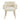 TOV Dente Cream Performance Faux Sheepskin Dining Chair Cream - ON FINAL SALE