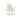 TOV Lisa Pleated Performance Velvet Dining Chair Cream