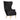 TOV Julia Performance Velvet Wingback Accent Chair Black