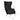 TOV Julia Performance Velvet Wingback Accent Chair Black