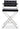 TOV Director Performance Vegan Leather Stool with Silver Base, Black / Counter Height option, image 3